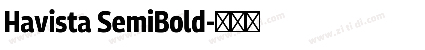 Havista SemiBold字体转换